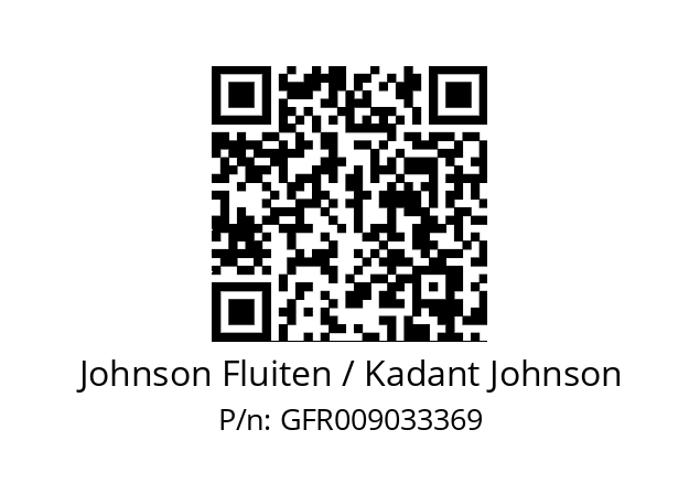   Johnson Fluiten / Kadant Johnson GFR009033369