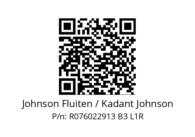   Johnson Fluiten / Kadant Johnson R076022913 B3 L1R