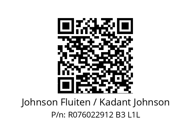   Johnson Fluiten / Kadant Johnson R076022912 B3 L1L