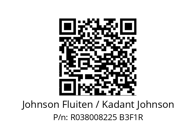   Johnson Fluiten / Kadant Johnson R038008225 B3F1R