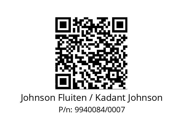   Johnson Fluiten / Kadant Johnson 9940084/0007