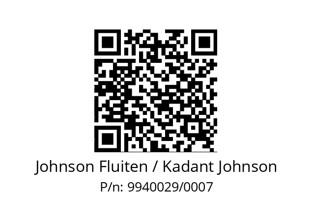   Johnson Fluiten / Kadant Johnson 9940029/0007