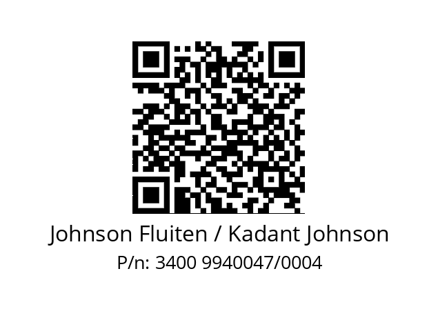   Johnson Fluiten / Kadant Johnson 3400 9940047/0004