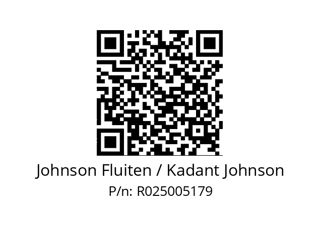   Johnson Fluiten / Kadant Johnson R025005179