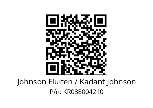   Johnson Fluiten / Kadant Johnson KR038004210