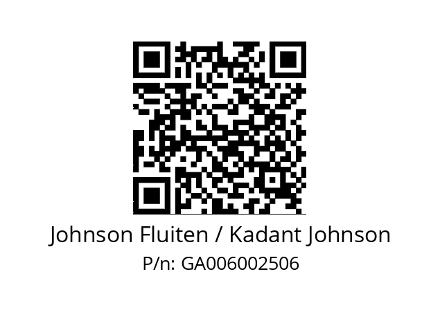   Johnson Fluiten / Kadant Johnson GA006002506