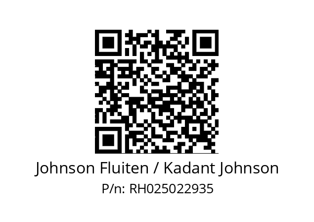   Johnson Fluiten / Kadant Johnson RH025022935