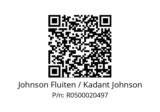  R050 B3L1R, Johnson Fluiten / Kadant Johnson R0500020497