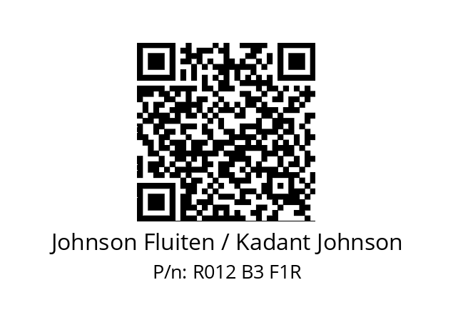   Johnson Fluiten / Kadant Johnson R012 B3 F1R