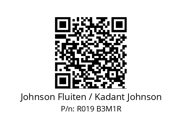   Johnson Fluiten / Kadant Johnson R019 B3M1R