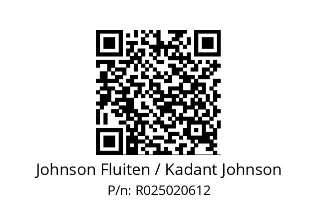   Johnson Fluiten / Kadant Johnson R025020612