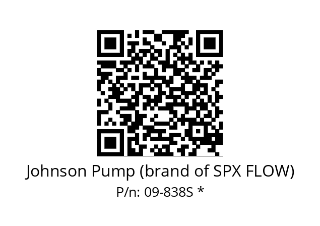   Johnson Pump (brand of SPX FLOW) 09-838S *