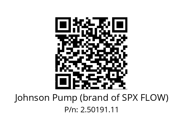   Johnson Pump (brand of SPX FLOW) 2.50191.11