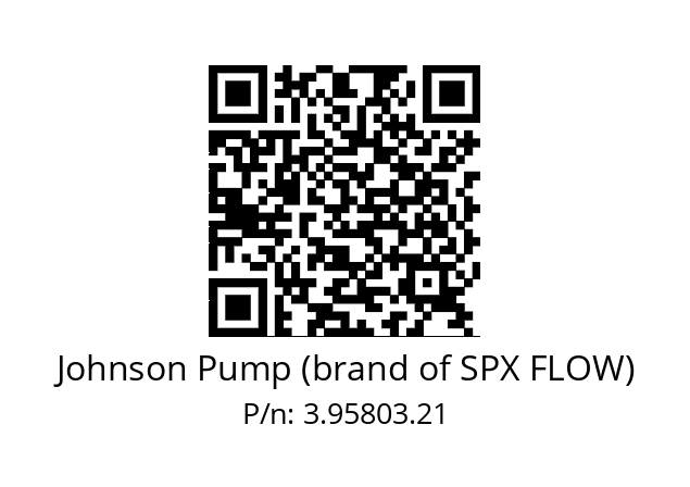   Johnson Pump (brand of SPX FLOW) 3.95803.21