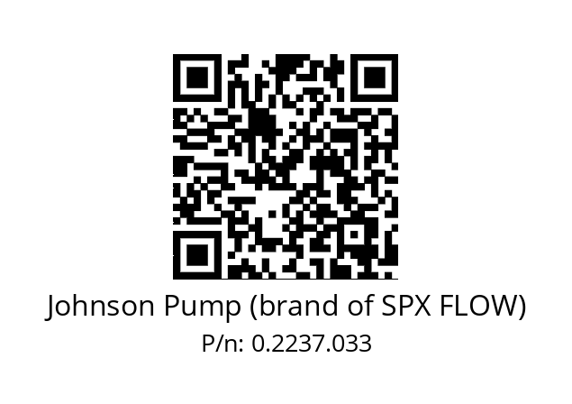   Johnson Pump (brand of SPX FLOW) 0.2237.033