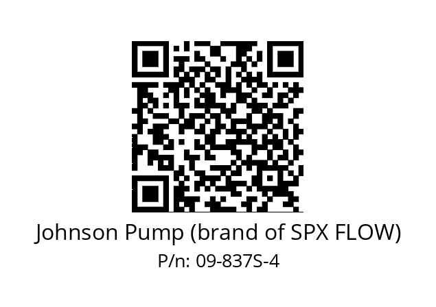   Johnson Pump (brand of SPX FLOW) 09-837S-4