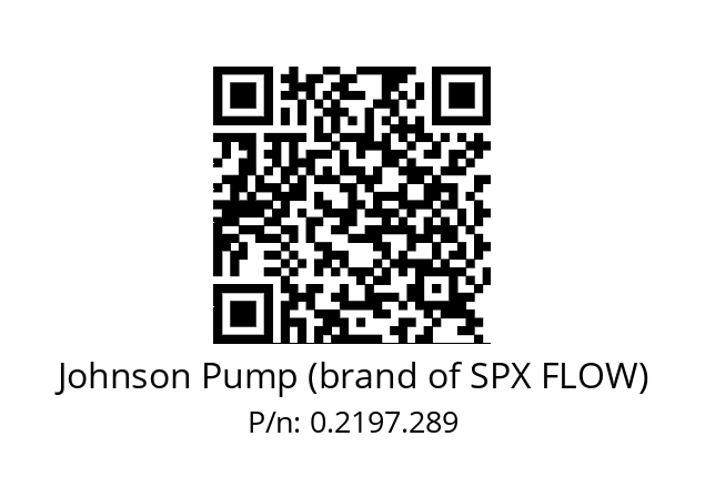   Johnson Pump (brand of SPX FLOW) 0.2197.289