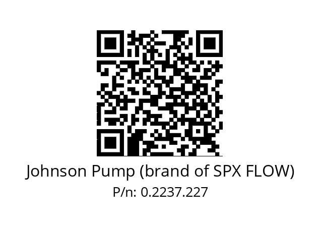   Johnson Pump (brand of SPX FLOW) 0.2237.227