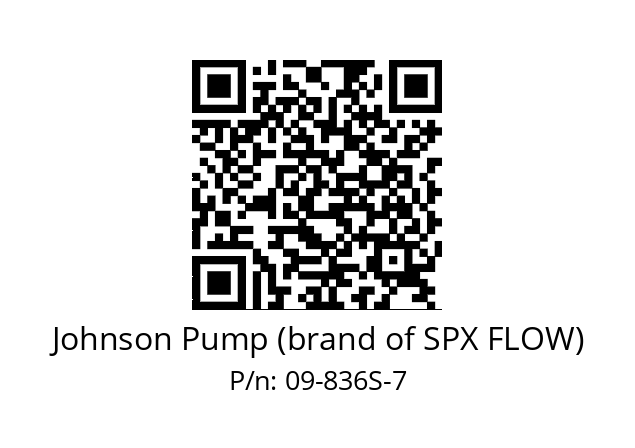   Johnson Pump (brand of SPX FLOW) 09-836S-7