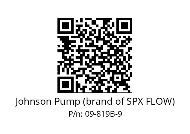   Johnson Pump (brand of SPX FLOW) 09-819B-9