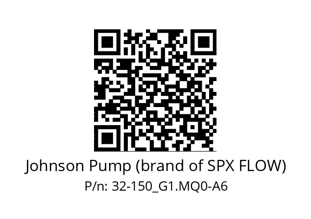   Johnson Pump (brand of SPX FLOW) 32-150_G1.MQ0-A6