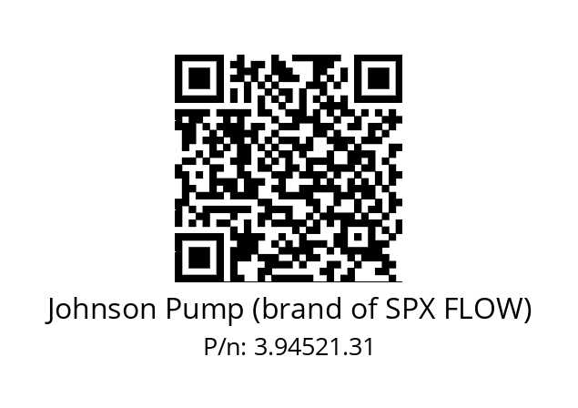   Johnson Pump (brand of SPX FLOW) 3.94521.31