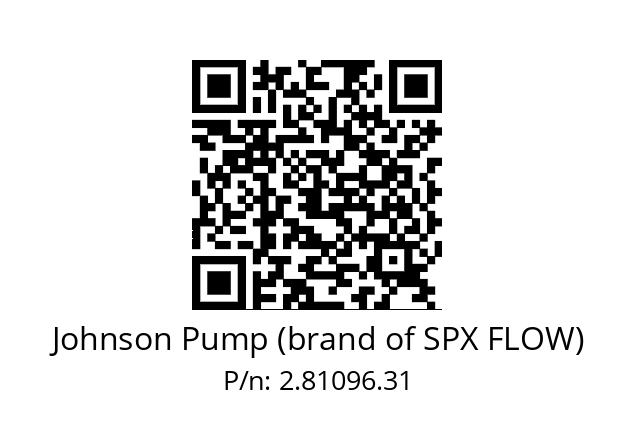   Johnson Pump (brand of SPX FLOW) 2.81096.31