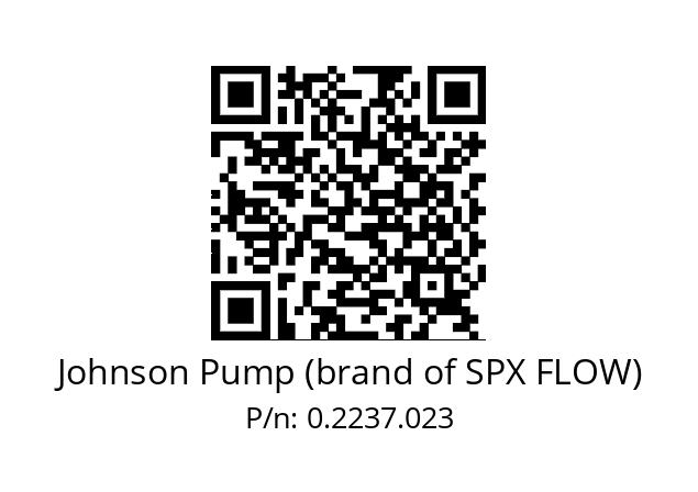   Johnson Pump (brand of SPX FLOW) 0.2237.023