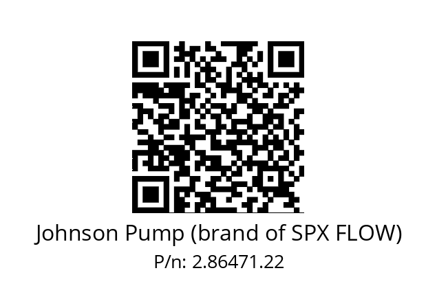   Johnson Pump (brand of SPX FLOW) 2.86471.22