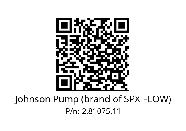   Johnson Pump (brand of SPX FLOW) 2.81075.11