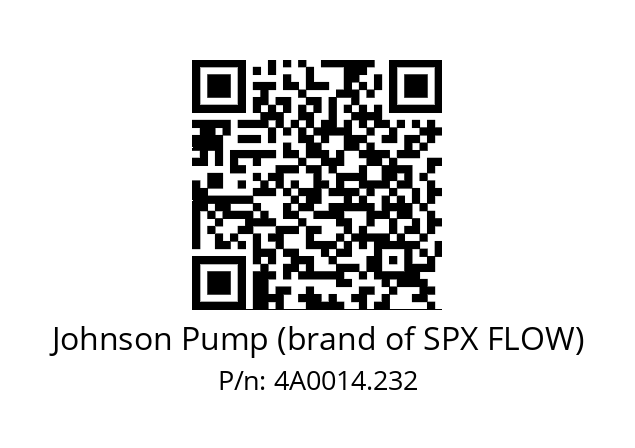   Johnson Pump (brand of SPX FLOW) 4A0014.232