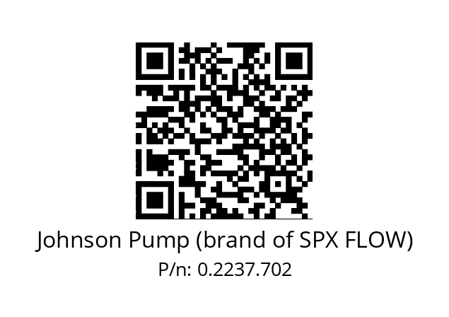   Johnson Pump (brand of SPX FLOW) 0.2237.702