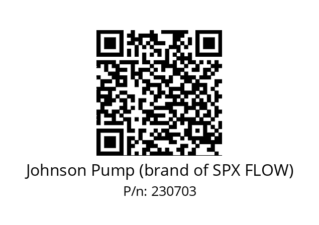   Johnson Pump (brand of SPX FLOW) 230703