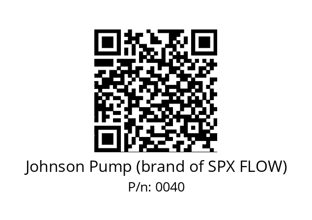   Johnson Pump (brand of SPX FLOW) 0040