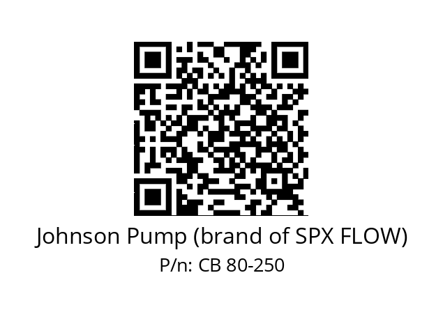   Johnson Pump (brand of SPX FLOW) CB 80-250