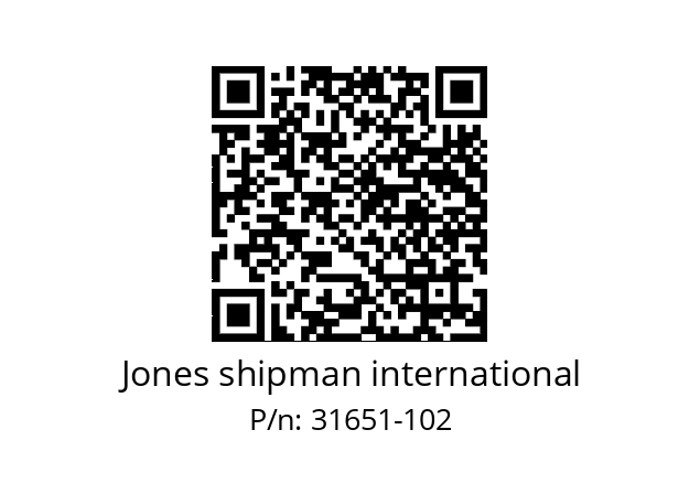   Jones shipman international 31651-102