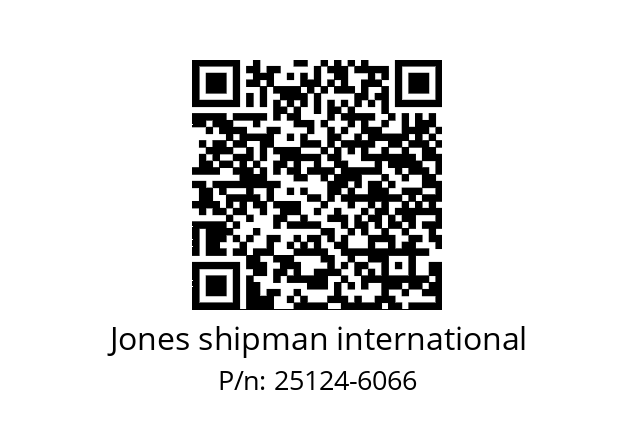   Jones shipman international 25124-6066