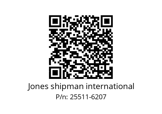   Jones shipman international 25511-6207