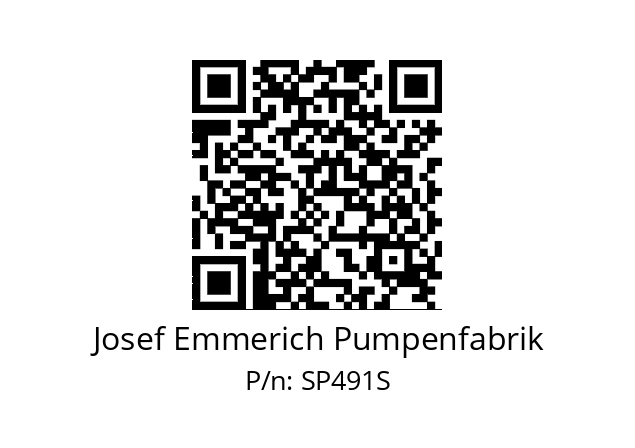   Josef Emmerich Pumpenfabrik SP491S