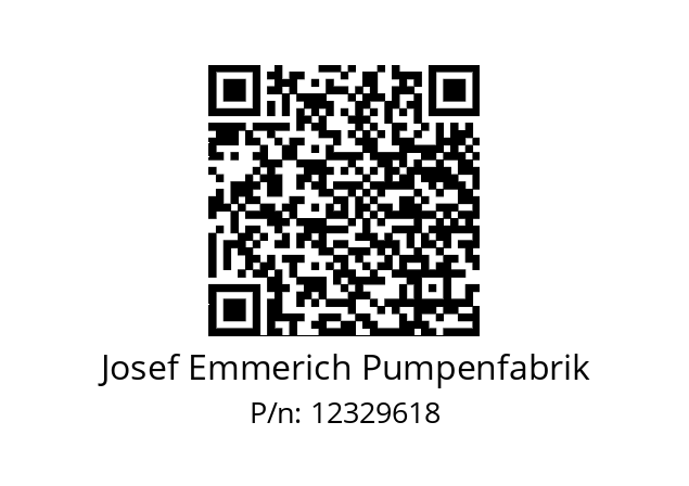   Josef Emmerich Pumpenfabrik 12329618