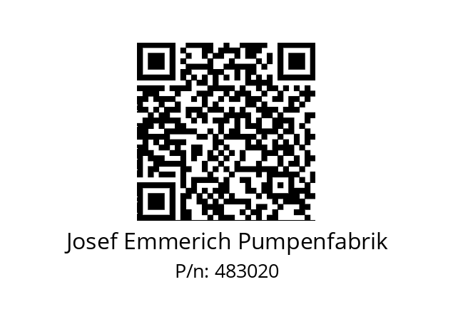   Josef Emmerich Pumpenfabrik 483020