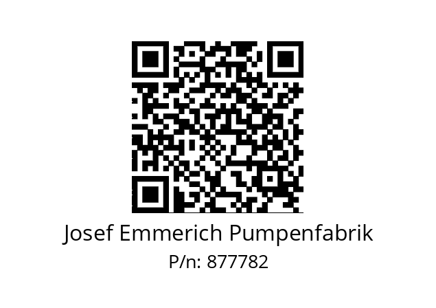   Josef Emmerich Pumpenfabrik 877782