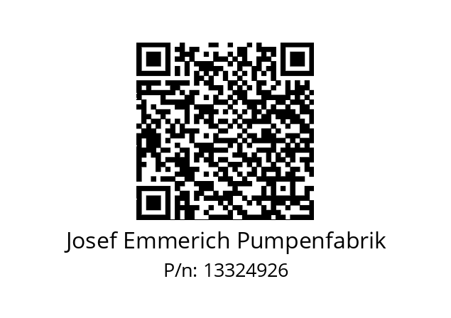   Josef Emmerich Pumpenfabrik 13324926