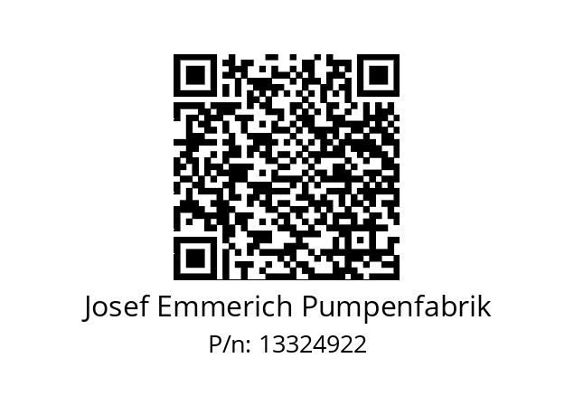   Josef Emmerich Pumpenfabrik 13324922