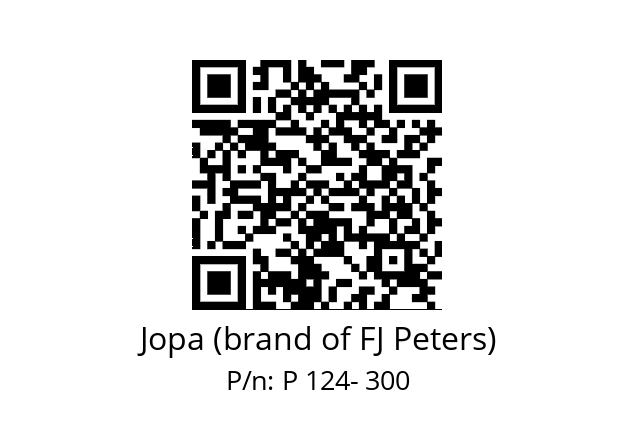   Jopa (brand of FJ Peters) P 124- 300