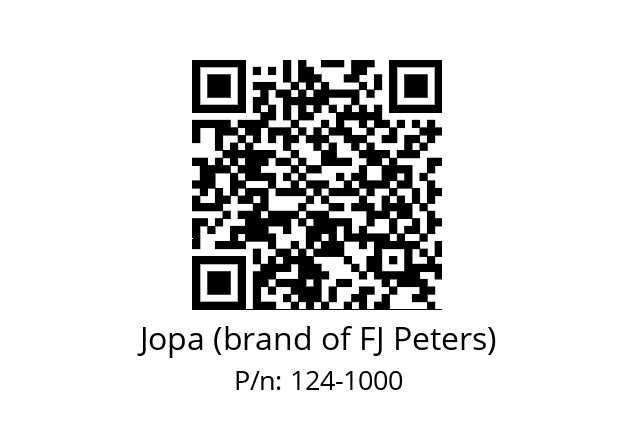   Jopa (brand of FJ Peters) 124-1000