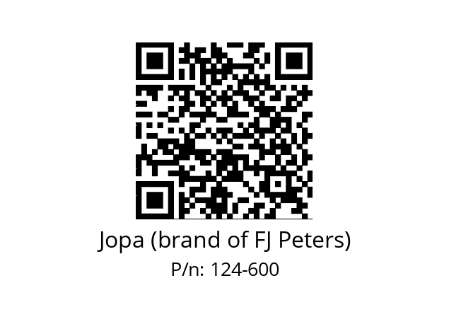   Jopa (brand of FJ Peters) 124-600