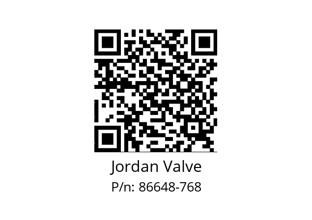   Jordan Valve 86648-768