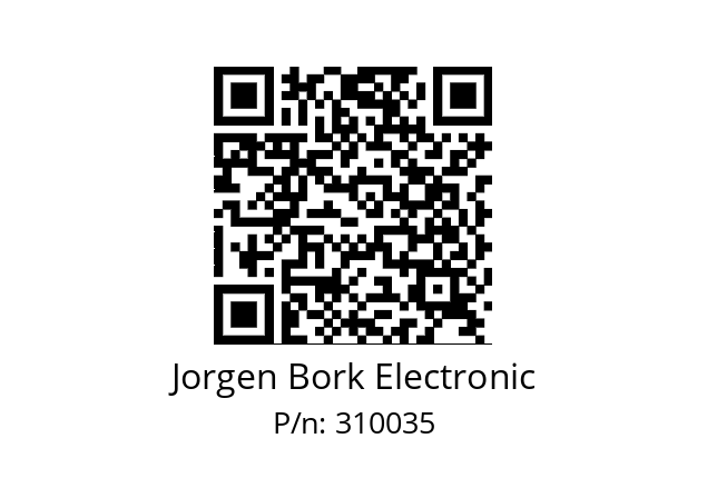   Jorgen Bork Electronic 310035