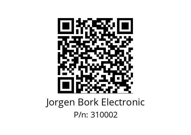   Jorgen Bork Electronic 310002